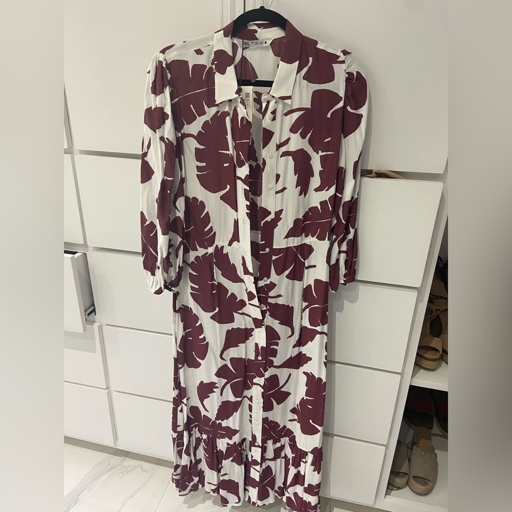 Zara Flower Print Maxi Dress | NEW